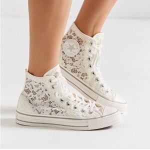 Converse • Cream Lace All Star High-tops